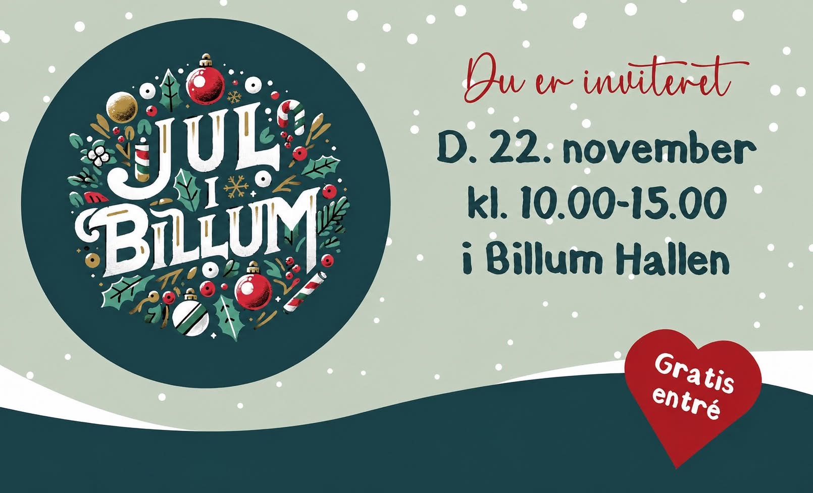 Julestemning i Billum Hallen
