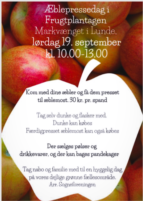 19 sept: Æblepressedag