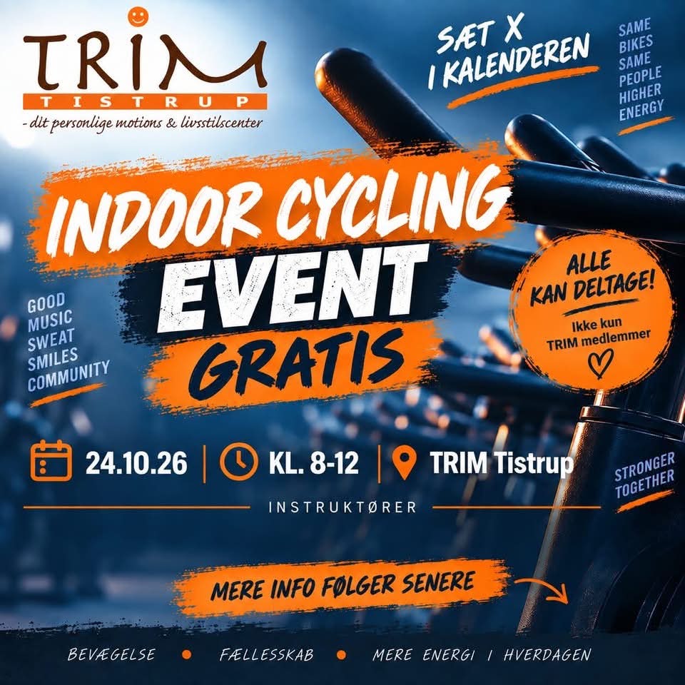 Indoor cycling event, gratis
