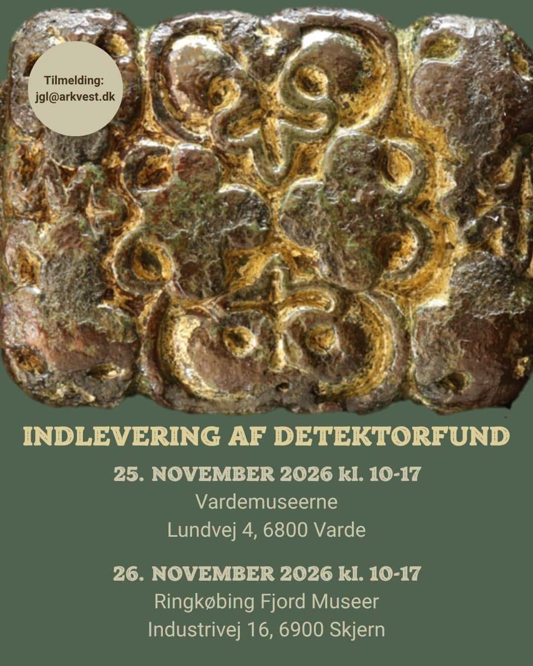 Indleveringsdage for detektorfund